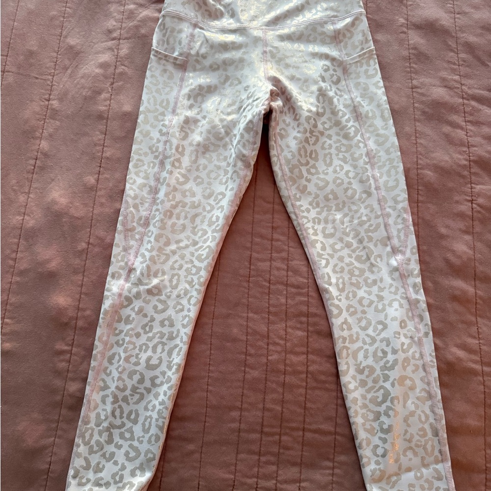 Pink and Gold Leopard Curves N Combatboot leggings.